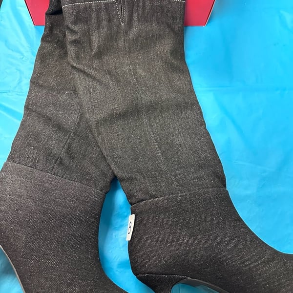 True Religion Tr-Cookie-S Size 8 Dark Denim Boots
