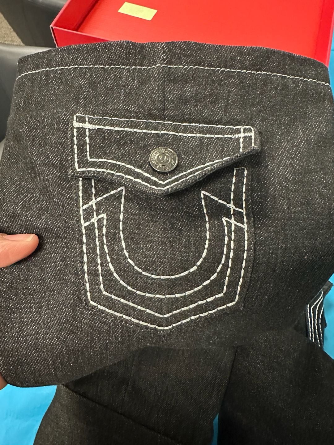 True Religion Tr-Cookie-S Size 8 Dark Denim Boots 5