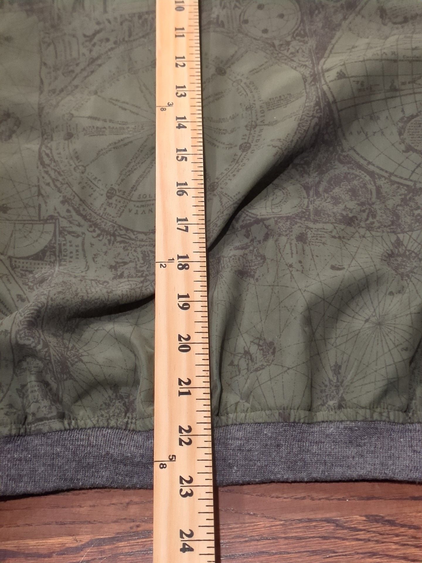 Ashworth Pullover Size M Green Map Print Vintage Made in USA 90s golf 4