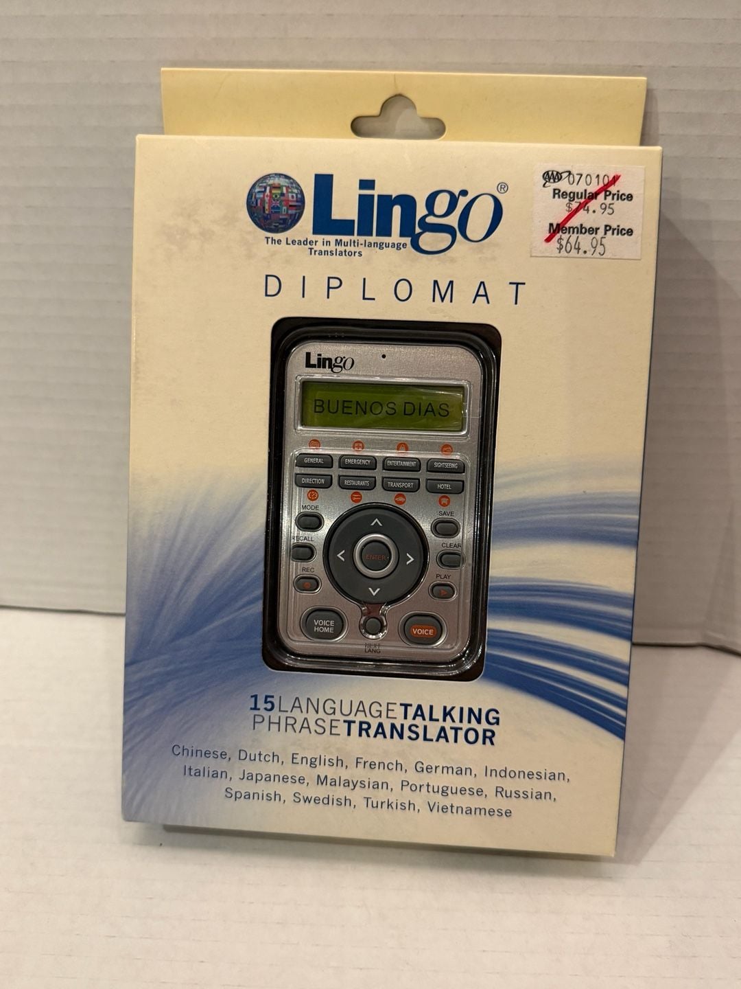 LINGO DIPOLMAT TALKING 15 LANGUAGE PHASE TRANSLATOR-LINGOTAL, 1