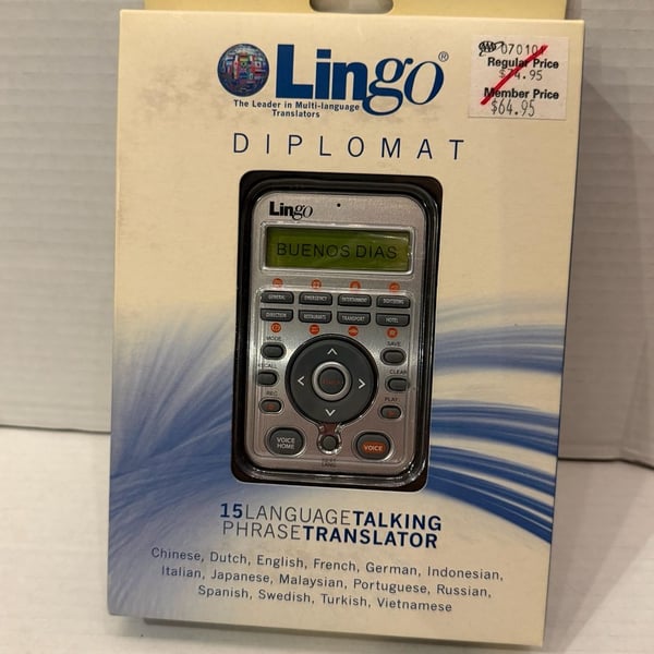 LINGO DIPOLMAT TALKING 15 LANGUAGE PHASE TRANSLATOR-LINGOTAL,