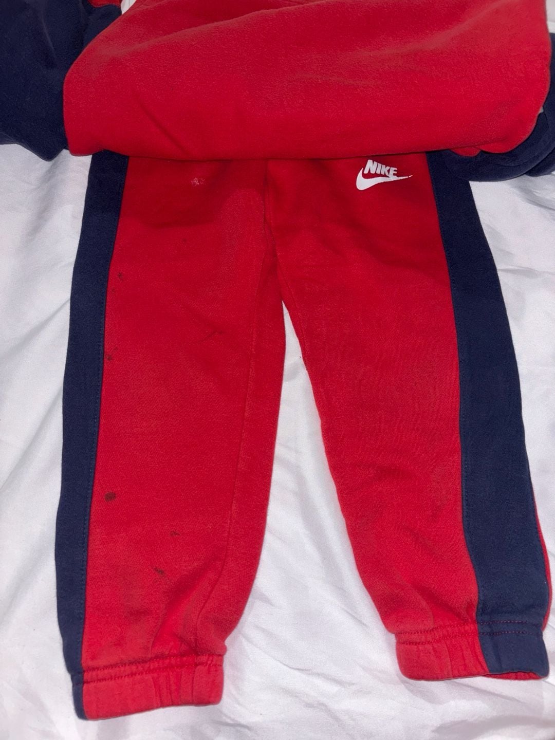 Nike Just Do It Sweatshirt Set Size 3-4YRS Red Blue 2
