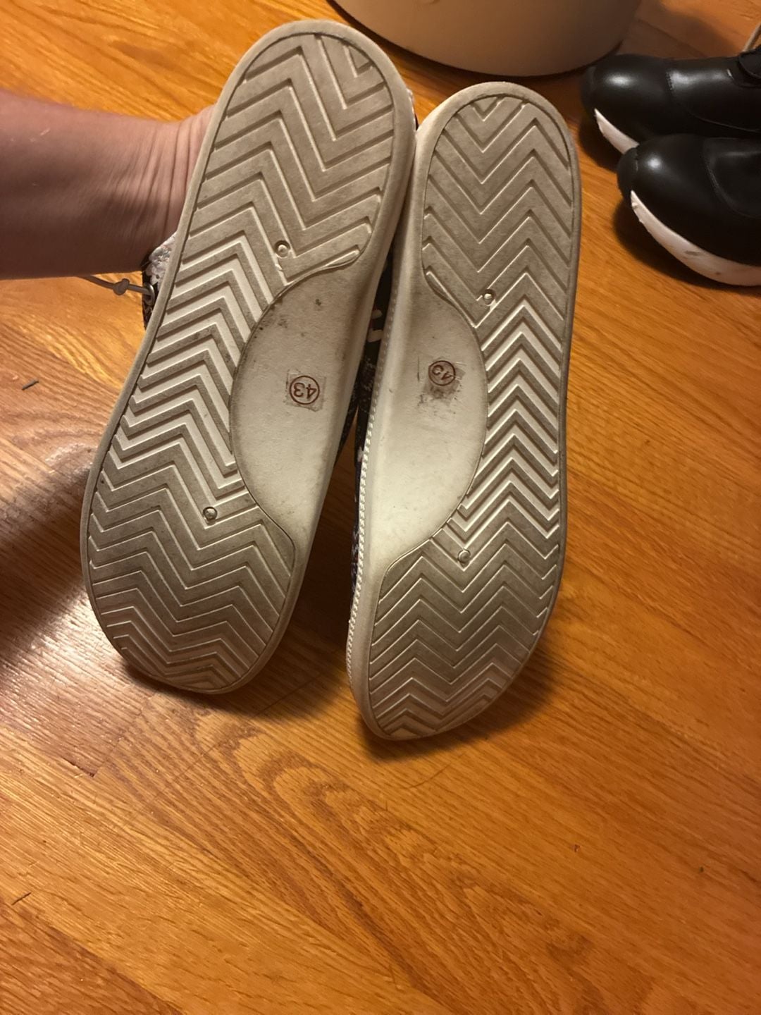 Unbranded Santa Christmas Print Canvas Slip-On Shoes Size 43 7