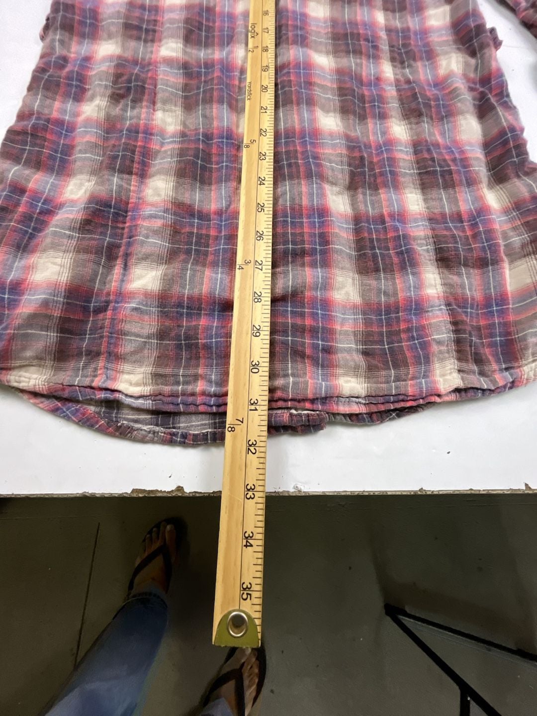Diesel Plaid Flannel Shirt Dress Size M Red Purple Western Long Sleeve OF 6