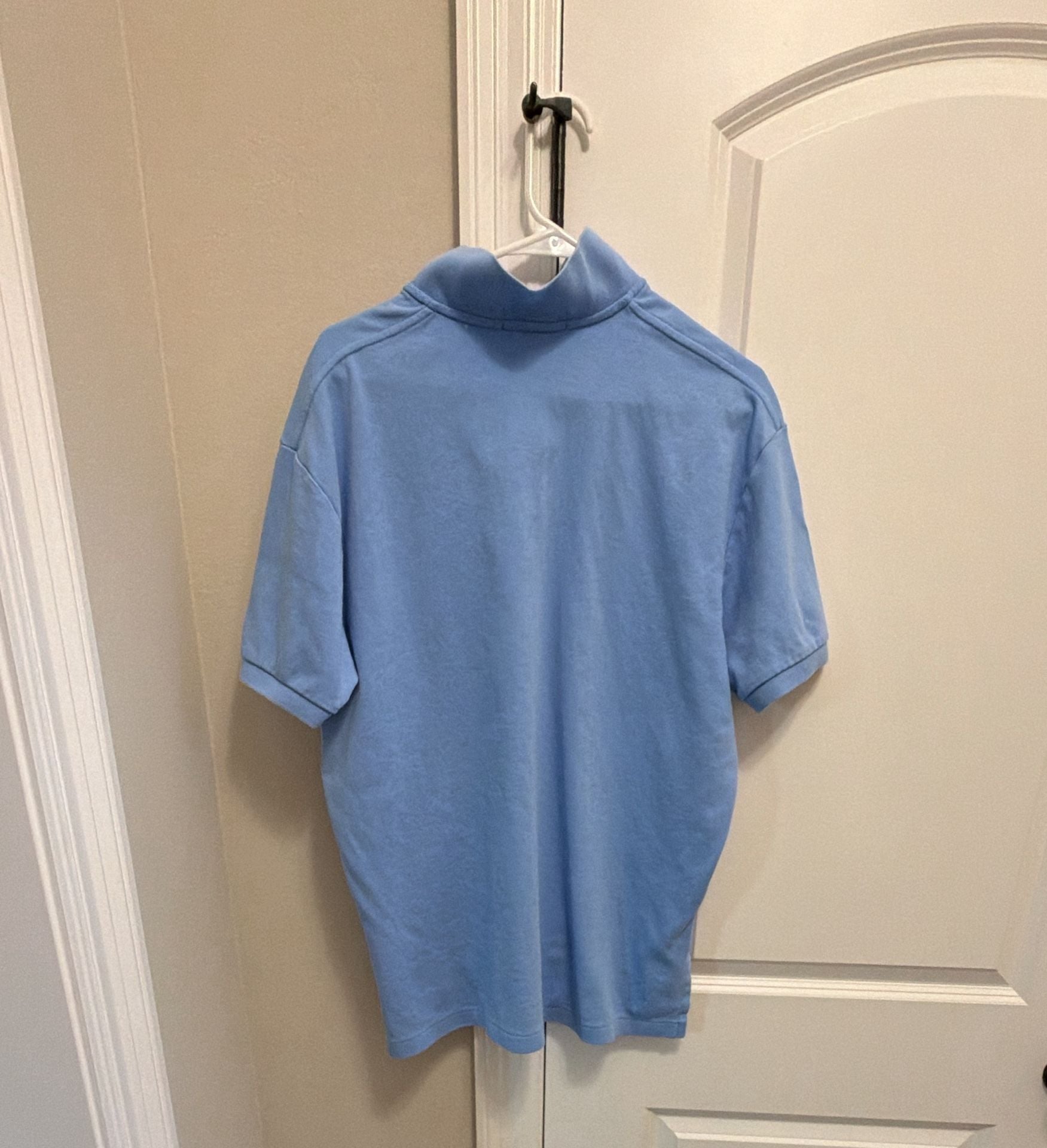 Polo Ralph Lauren Polo Shirt Size L Light Blue Yellow Pony Cotton 5