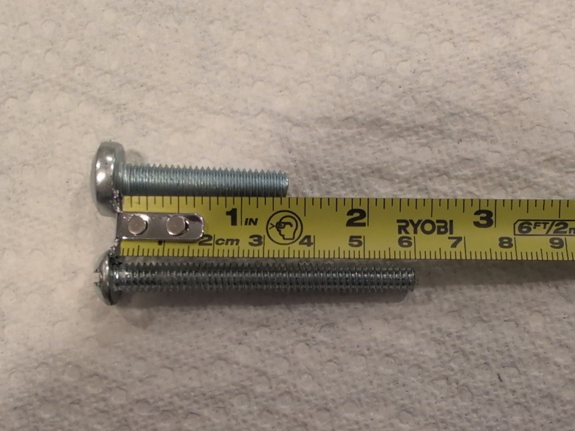 Machine Screws Pan Head Phillips Cross Head Fasteners Bolts 2.5 Inch 35mm 2
