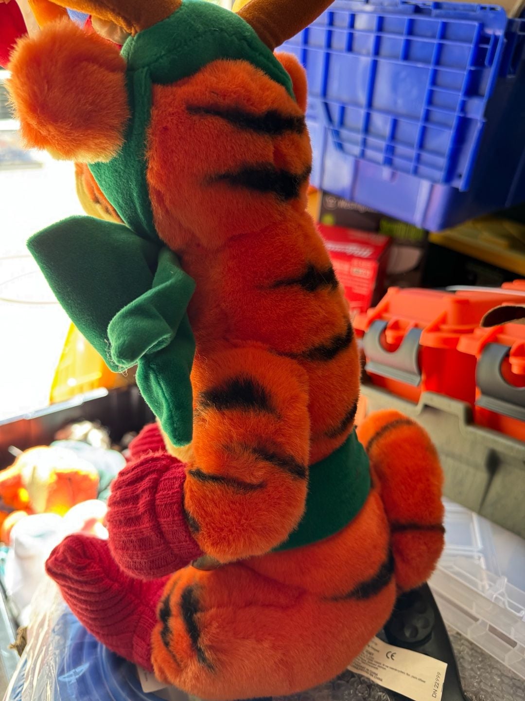 Vintage Disney Store Reindeer Tigger 14 Inch Christmas Plush 3