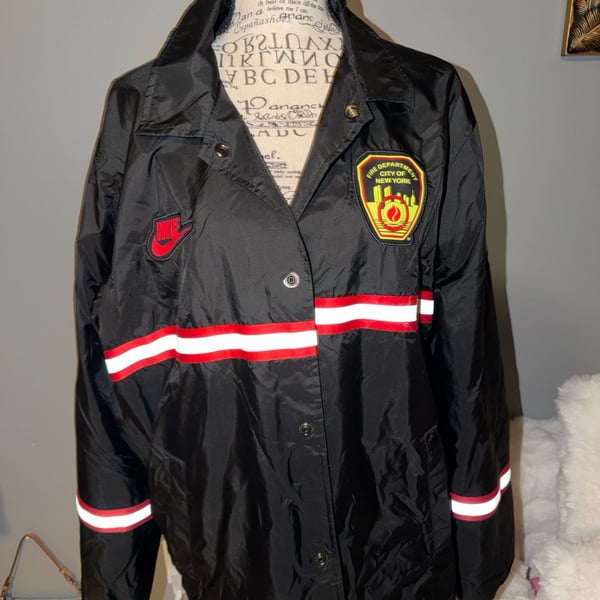 Nike FDNY Coaches Jacket Black