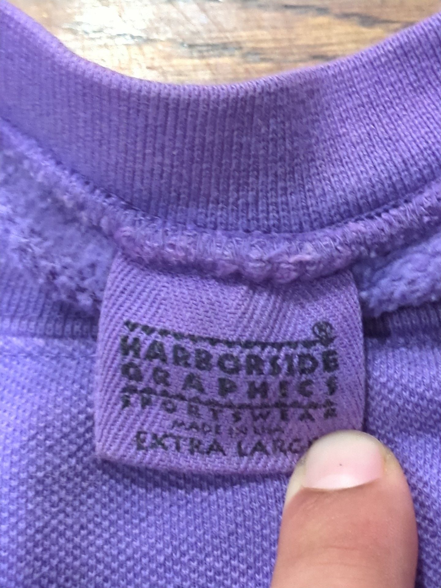Harborside Graphics Sweatshirt Size XL Purple Wolf Embroidered naturecore 2