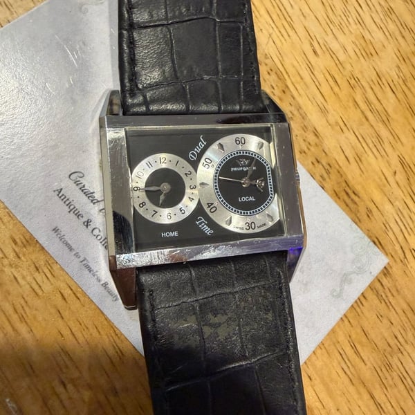 Philip Watch Dual Time swiss Stainless Steel Watch