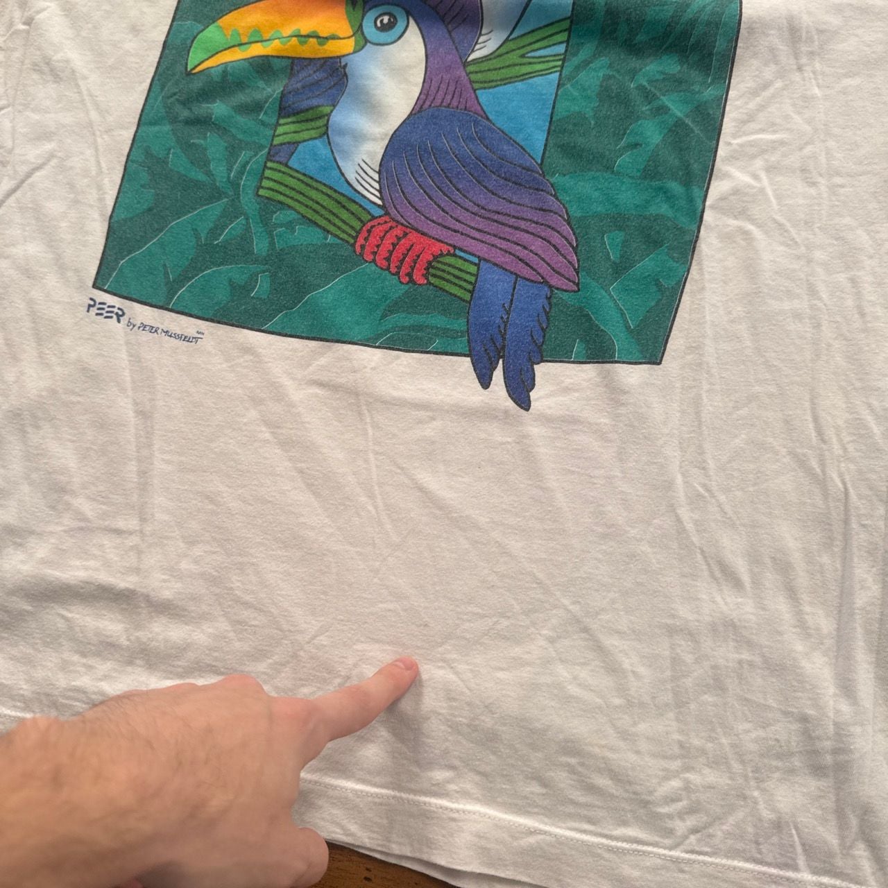 Vintage Peter Mussfeldt Cancun Toucan T-Shirt 9