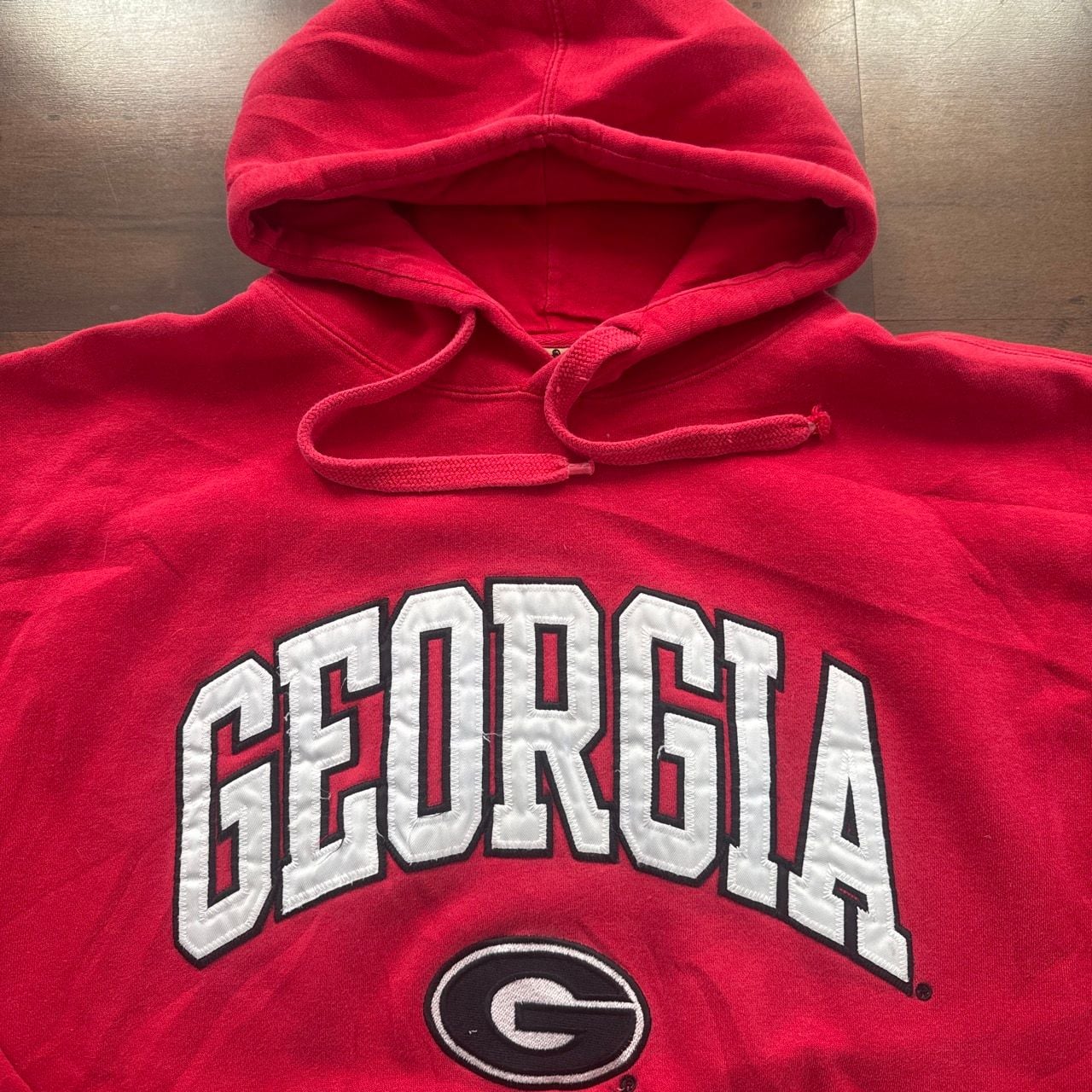 Heisman By Reebok Georgia Bulldogs Hoodie Red Size Small 3