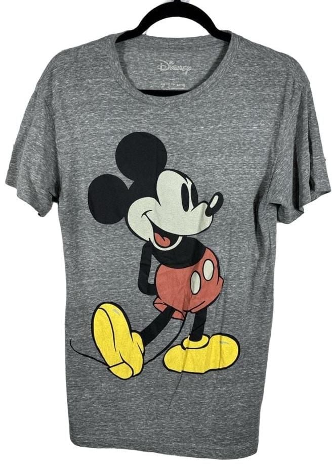 Disney Mickey Mouse Graphic T-Shirt Size S Gray 1