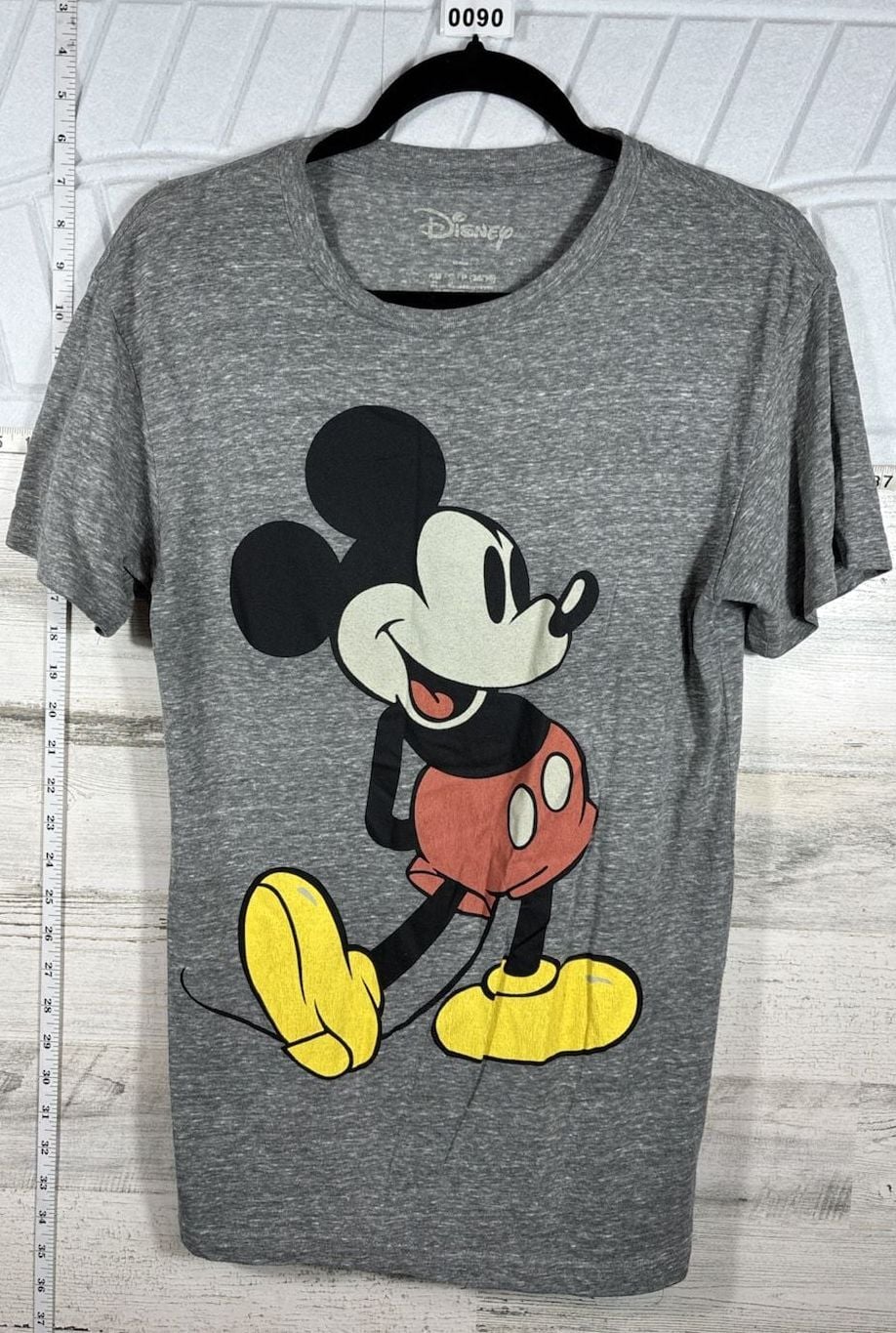 Disney Mickey Mouse Graphic T-Shirt Size S Gray 2