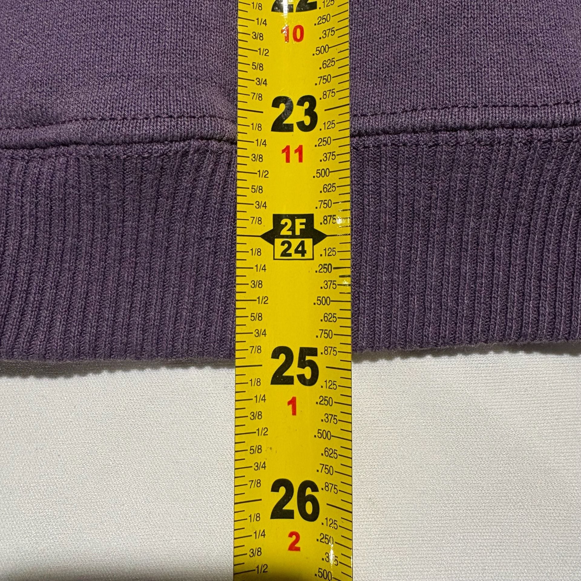Vtg 90s Russell Athletic Blank Sweatshirt Mens L Purple Crewneck Made in USA
 7