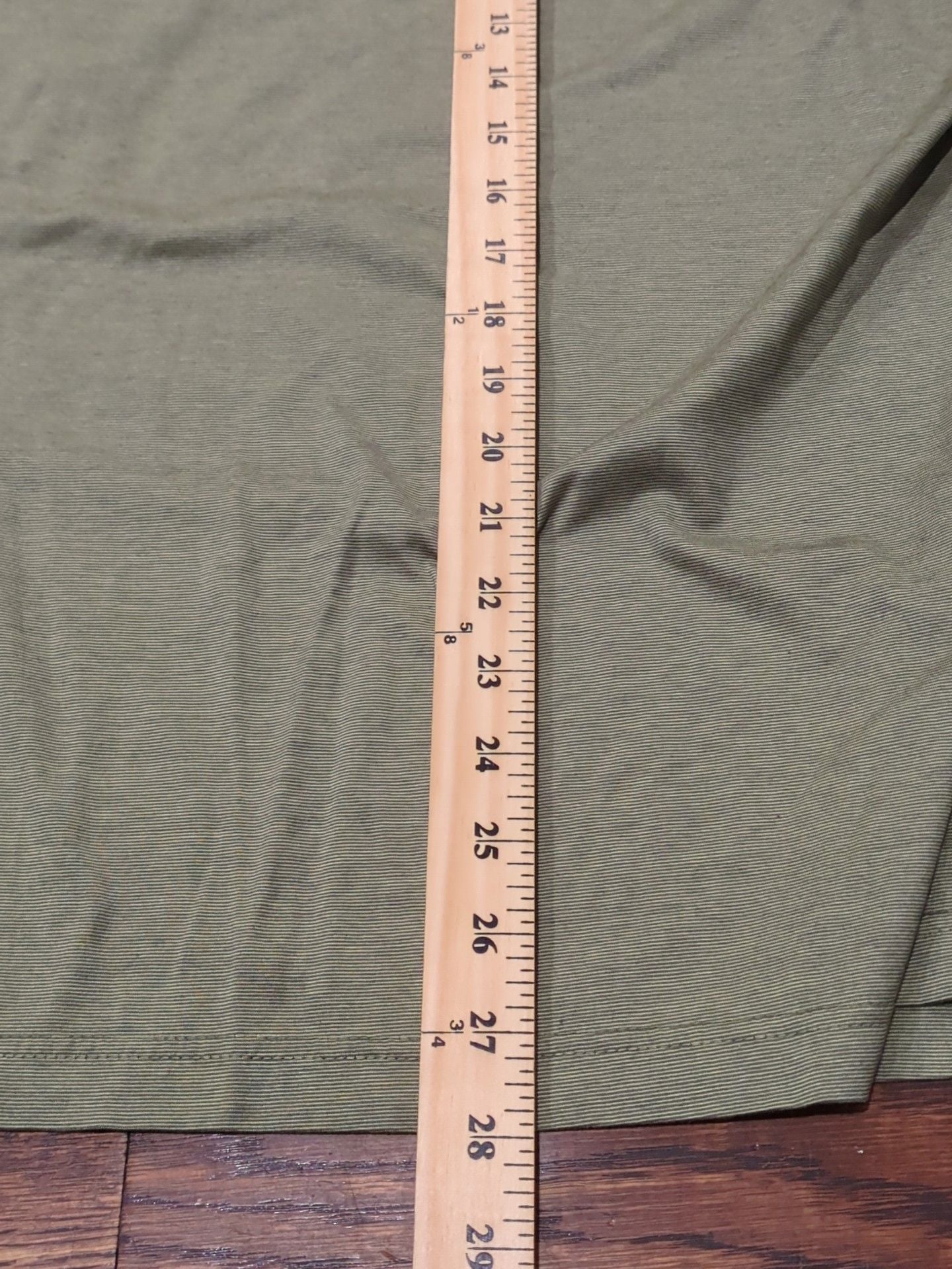 Carnoustie Mock Neck Short Sleeve Shirt Size M Green 100% Cotton 7
