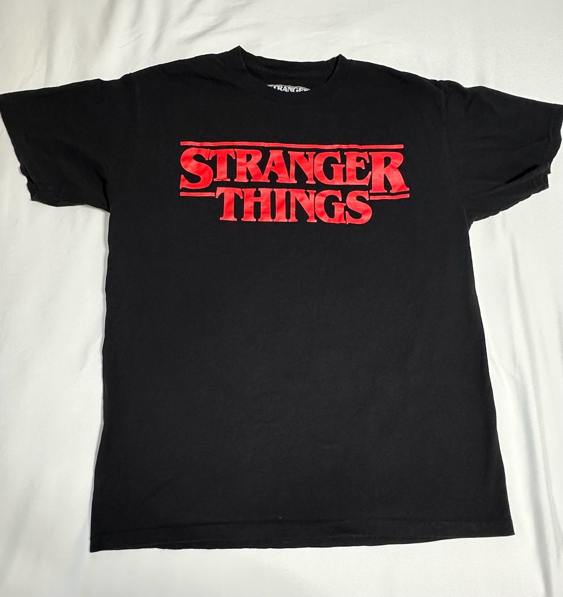 Stranger Things T-Shirt Size Adult M Black Logo Tee 2