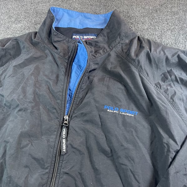 Polo Sport Ralph Lauren Windbreaker Jacket 3XLT Tall Black Blue