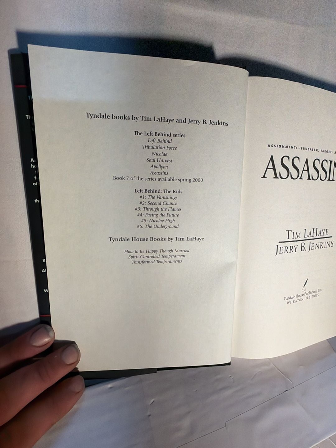 Tim LaHaye & Jerry B. Jenkins Assassins Hardcover Book 7