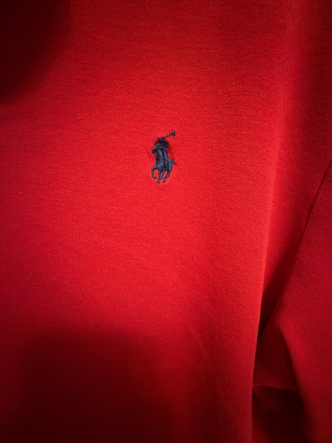 Polo Ralph Lauren Polo Shirt Size L Red Short Sleeve Cotton 3