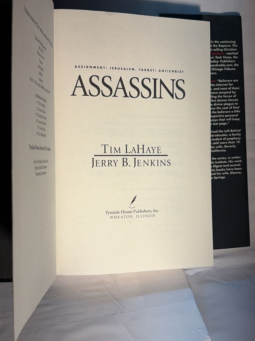 Tim LaHaye & Jerry B. Jenkins Assassins Hardcover Book 8