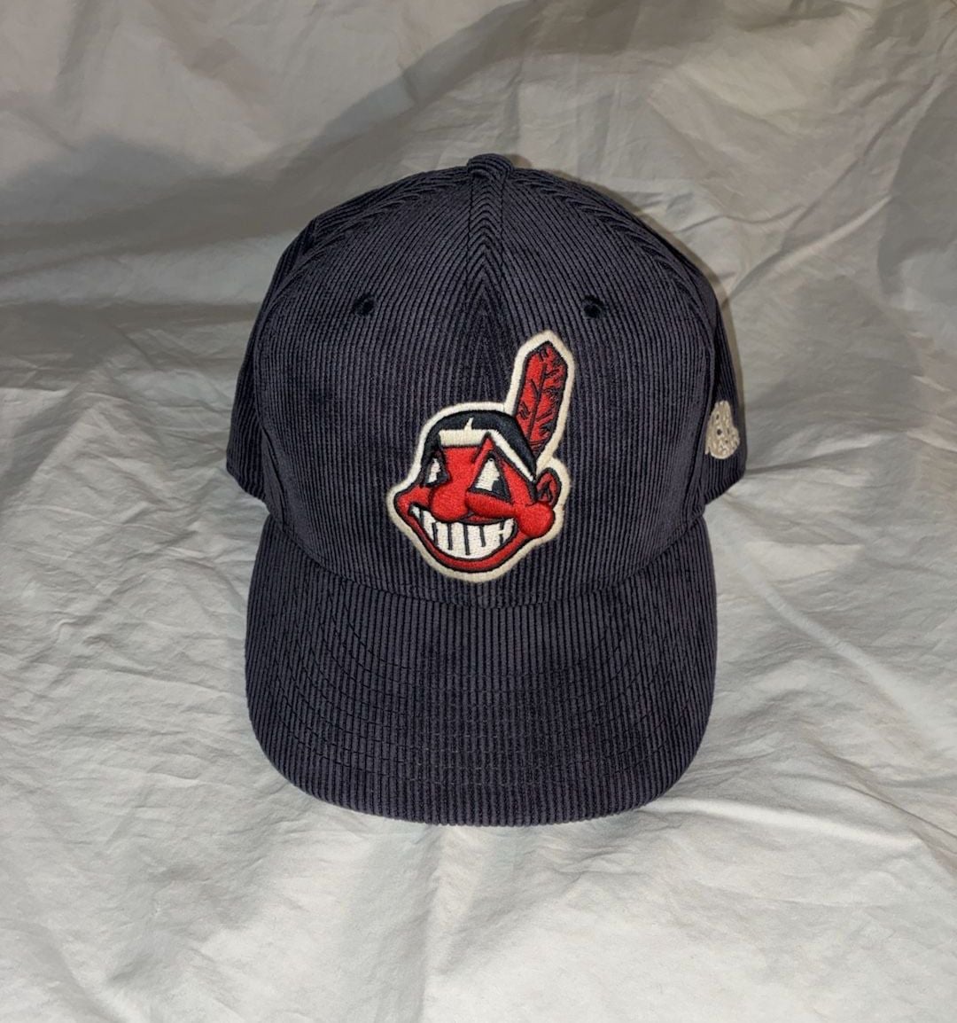 New Era Cleveland Indians 9FIFTY Corduroy Snapback Hat 2