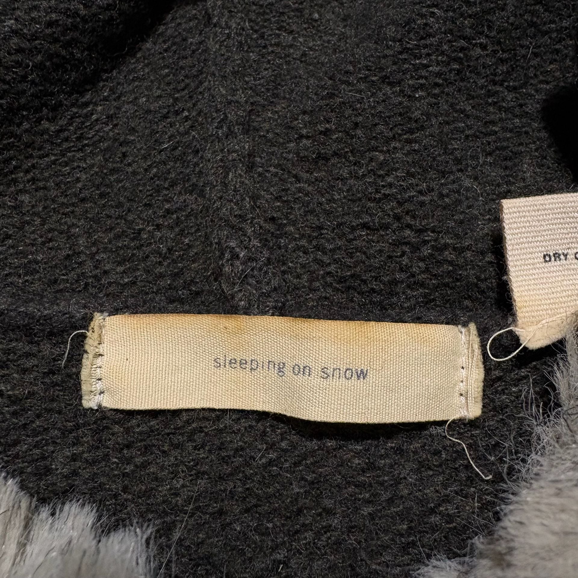 Anthropologie Sleeping On Snow Lambswool Knit Hoodie Sweater Jacket Faux Fur M
4