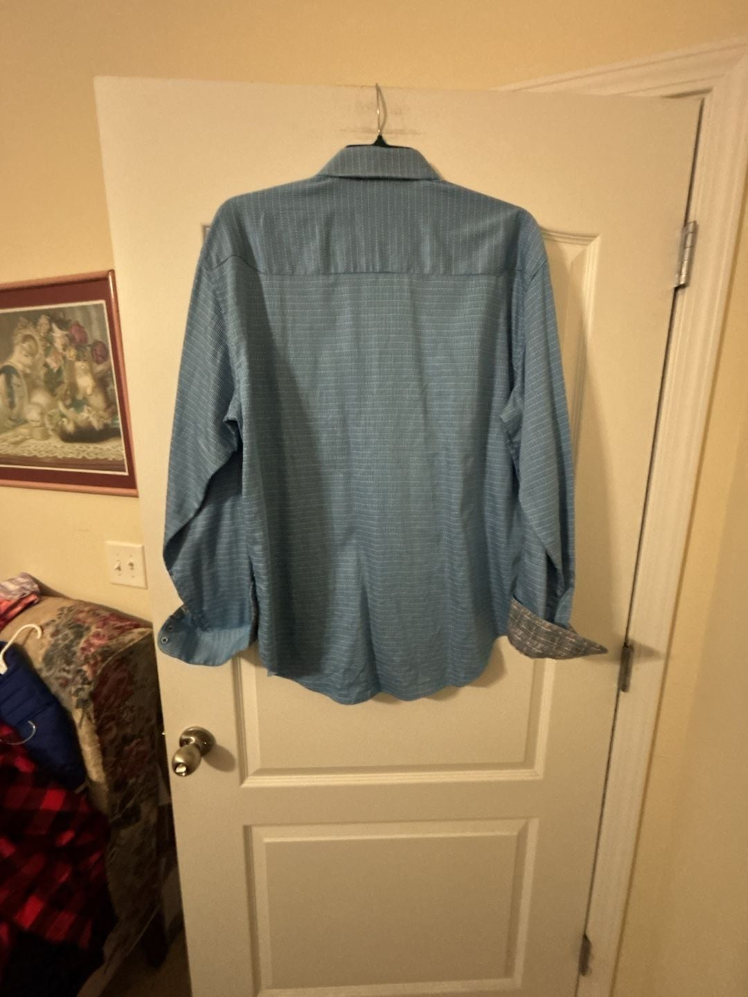 Robert Graham Button-Up Shirt Size 2XL/2TG Blue Geometric Long Sleeve 9