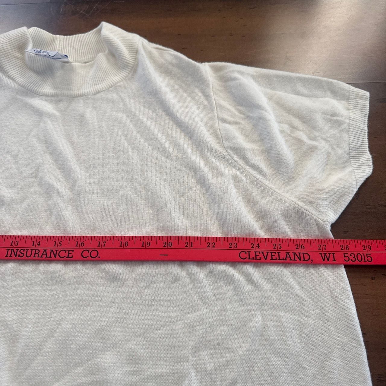 Blair Short Sleeve Sweater Size 5XL White Acrylic 5