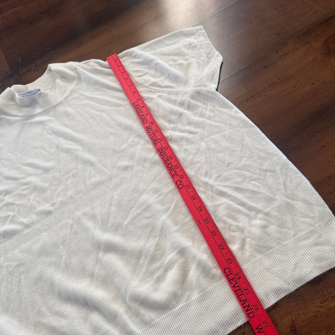 Blair Short Sleeve Sweater Size 5XL White Acrylic 6