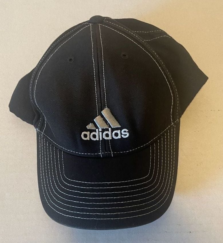 Adidas Baseball Cap One Size Black Cotton Contrast Stitching 2
