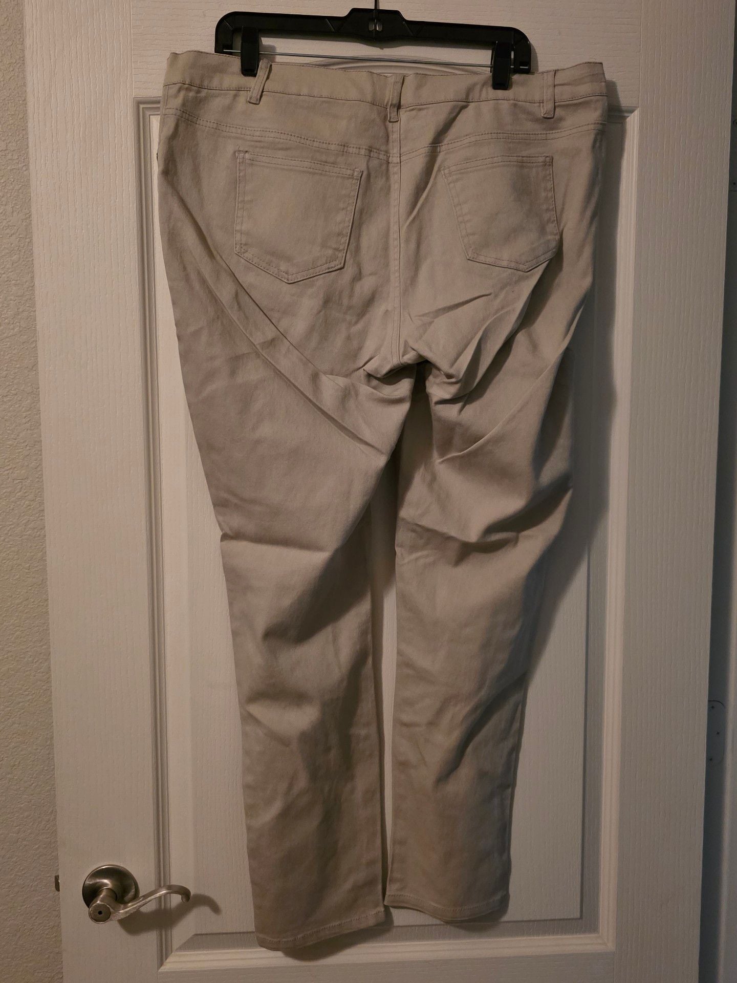 1826 Jeans Pants Size 20 Khaki Tan Stretch Cotton Blend Casual Wear 3