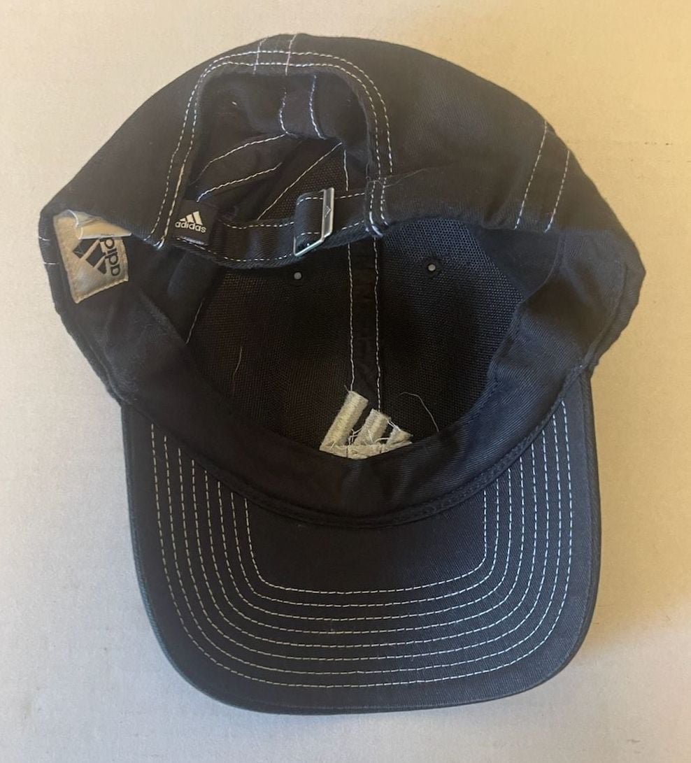 Adidas Baseball Cap One Size Black Cotton Contrast Stitching 3