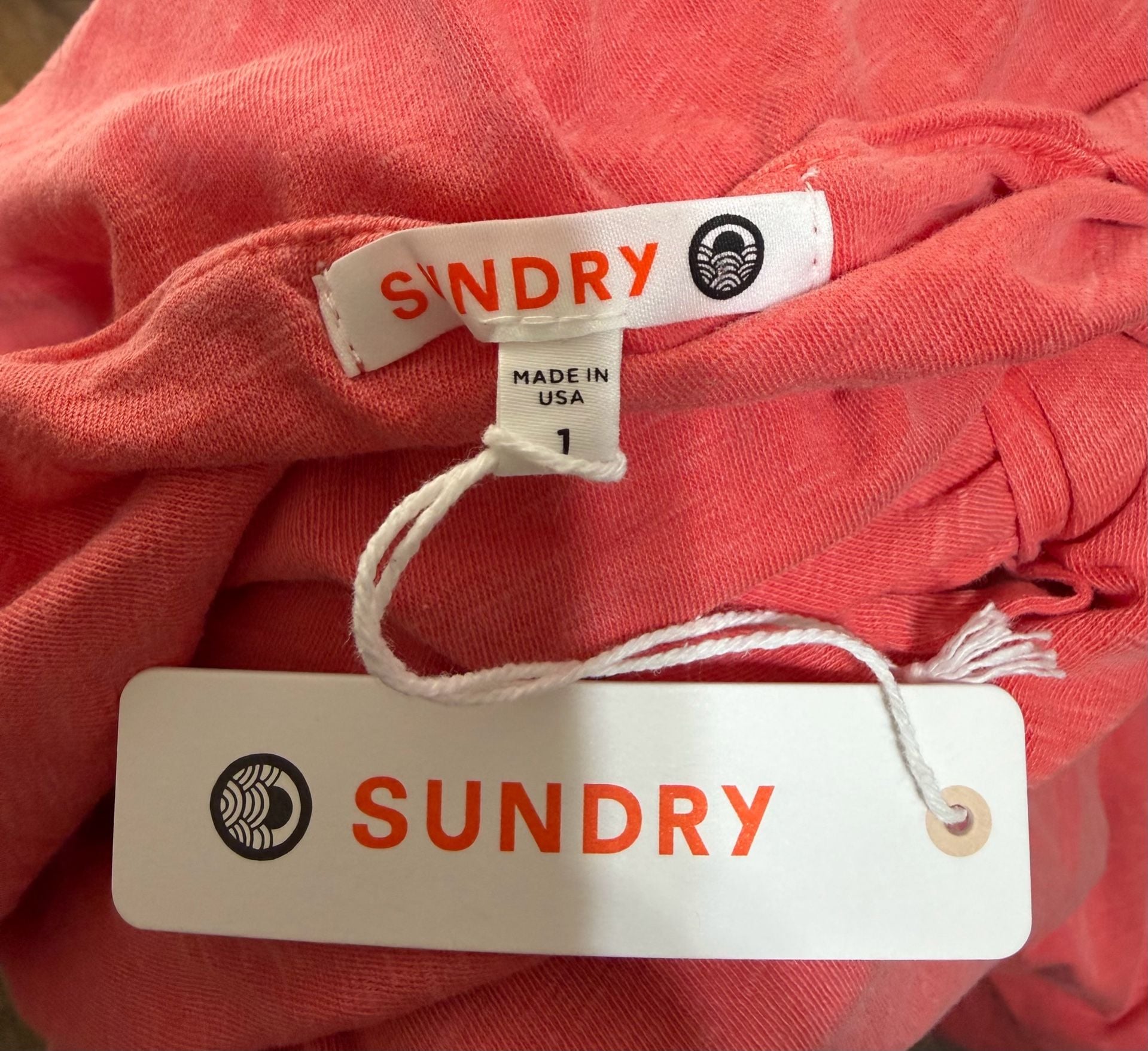 Sundry Keyhole Maxi Dress Size 1 Pink Halter Twist 3