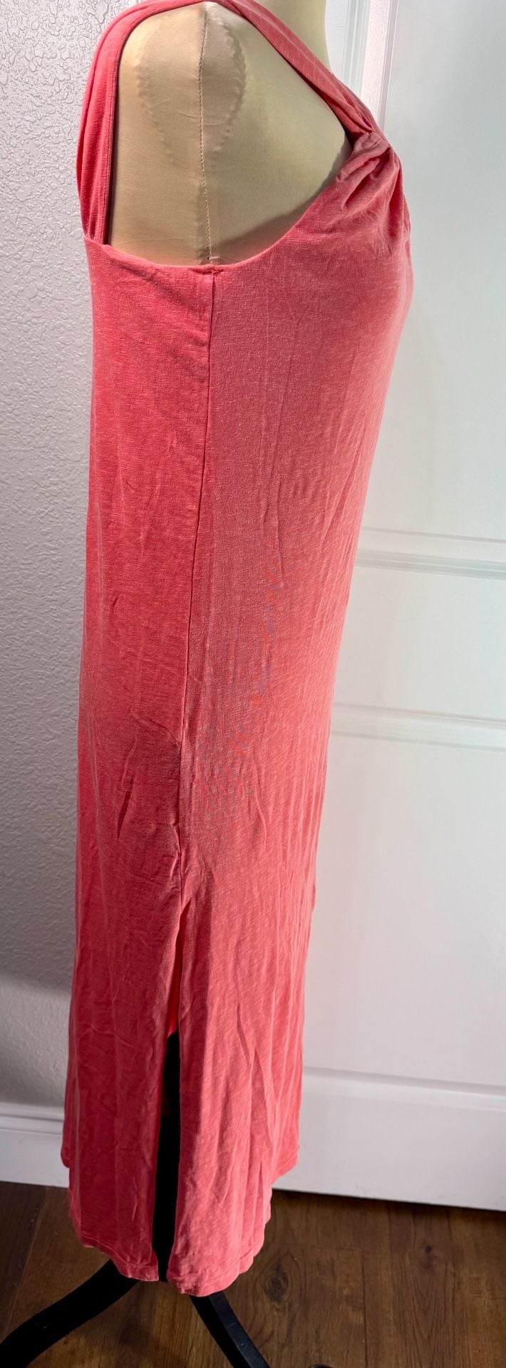 Sundry Keyhole Maxi Dress Size 1 Pink Halter Twist 4