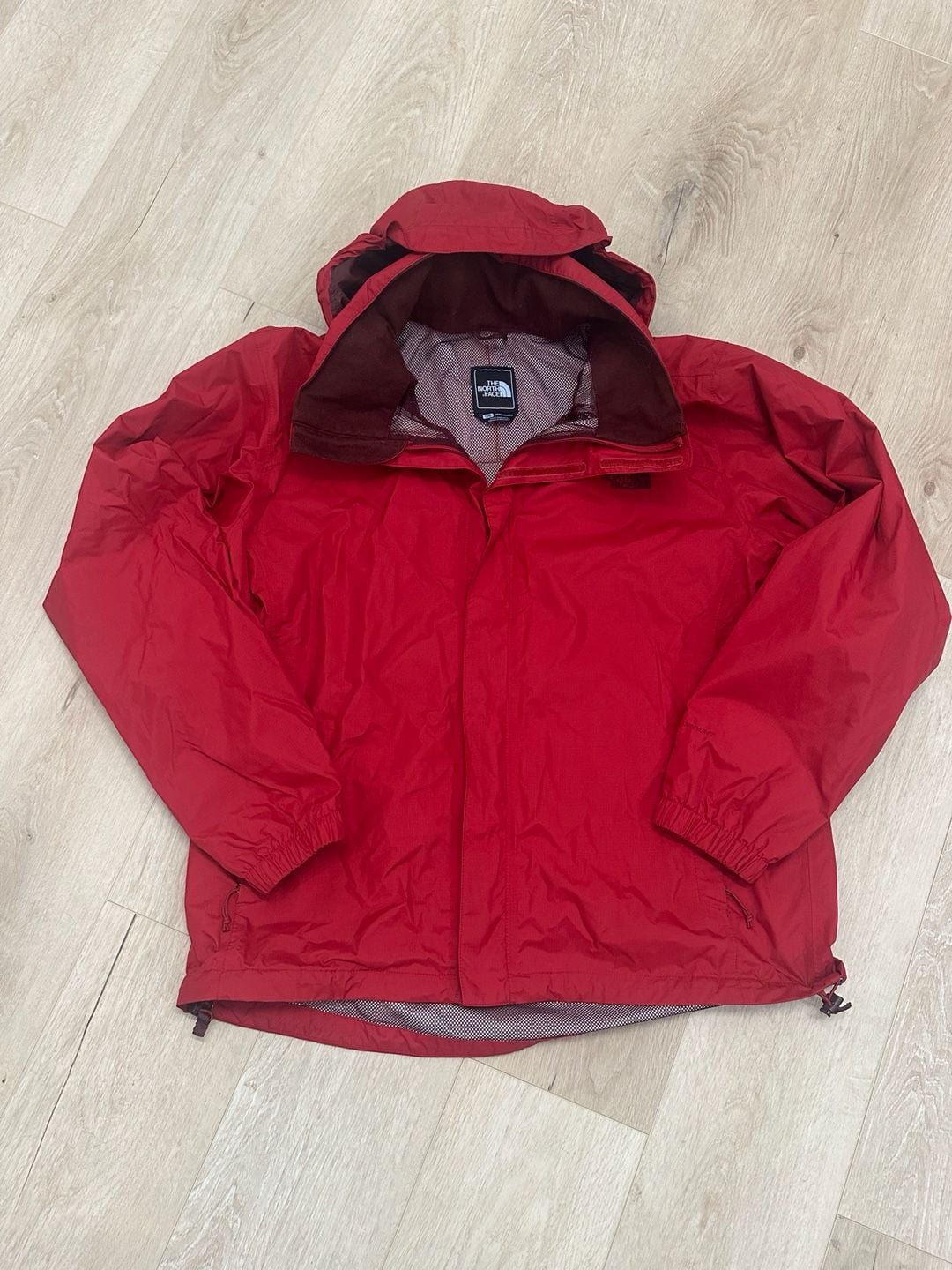 The North Face DryVent Rain Jacket Size L Red Hooded Waterproof 2