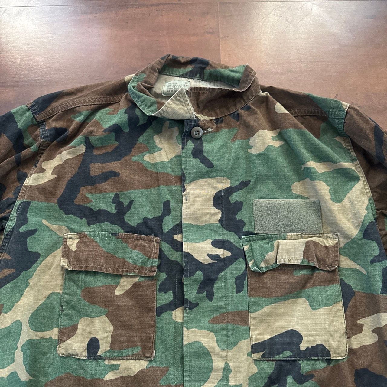 US Military BDU Jacket Size Large Regular Woodland Camo 3
