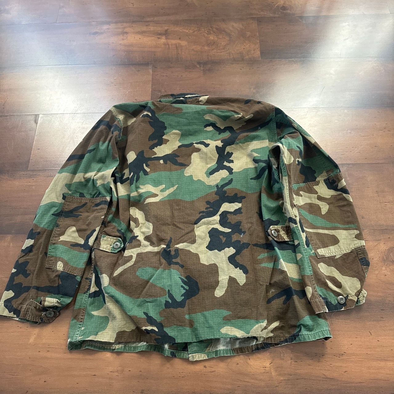 US Military BDU Jacket Size Large Regular Woodland Camo 5