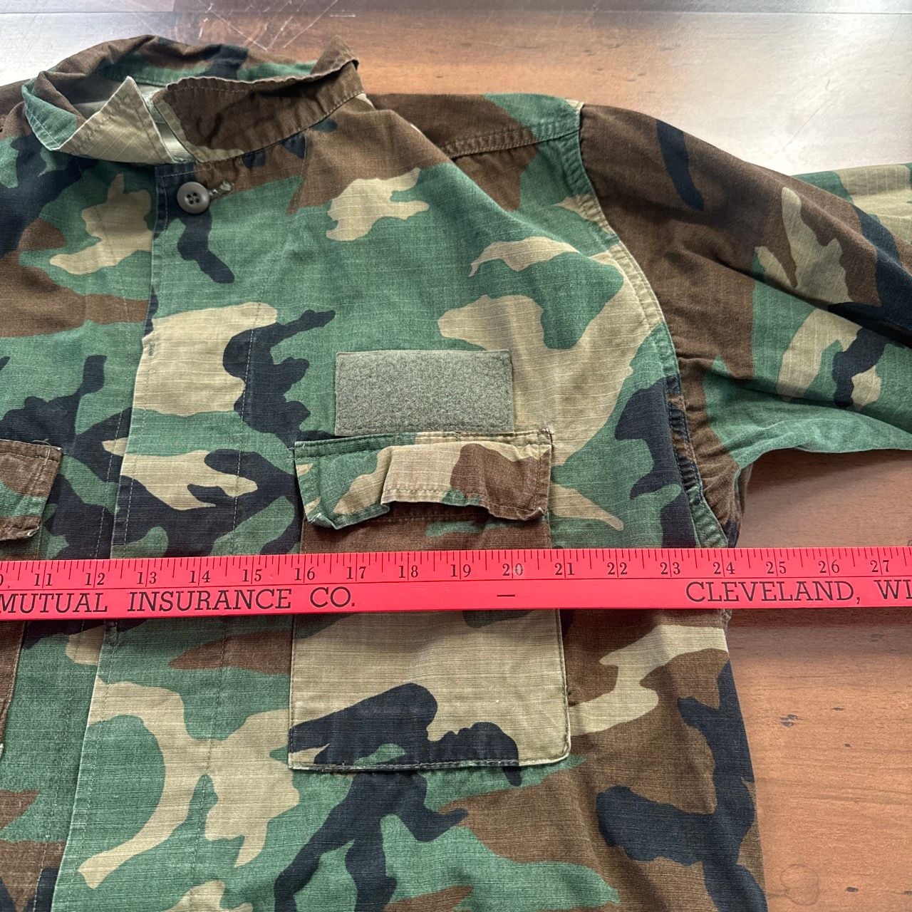 US Military BDU Jacket Size Large Regular Woodland Camo 6