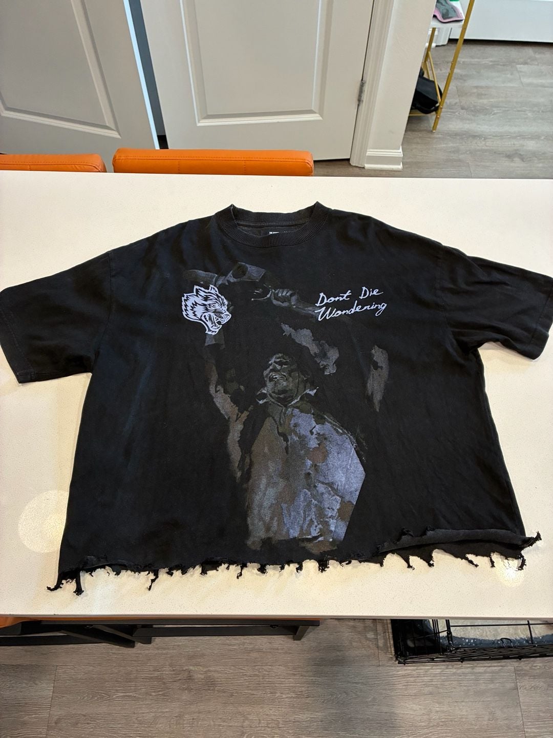 Darc Sport Texas Chainsaw Massacre T-Shirt Size L Cut And Cropped 2