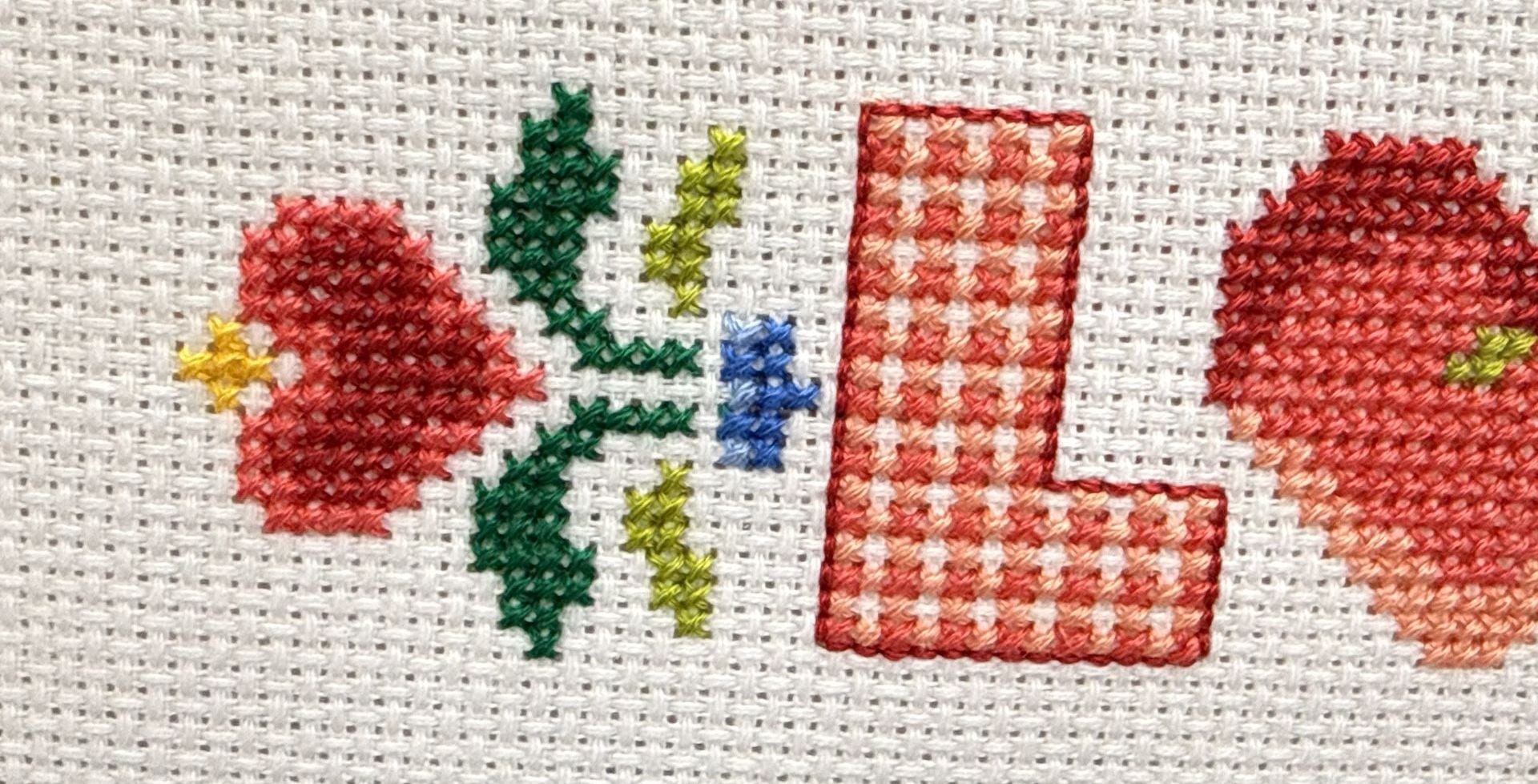 Bless House Friends Laughter Love Cross Stitch Variegated 14.5x12 Pro Framed Vtg 11