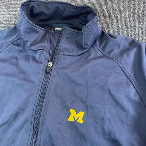 UltraClub Soft Shell Jacket Size 2XL Michigan Navy Blue NWT