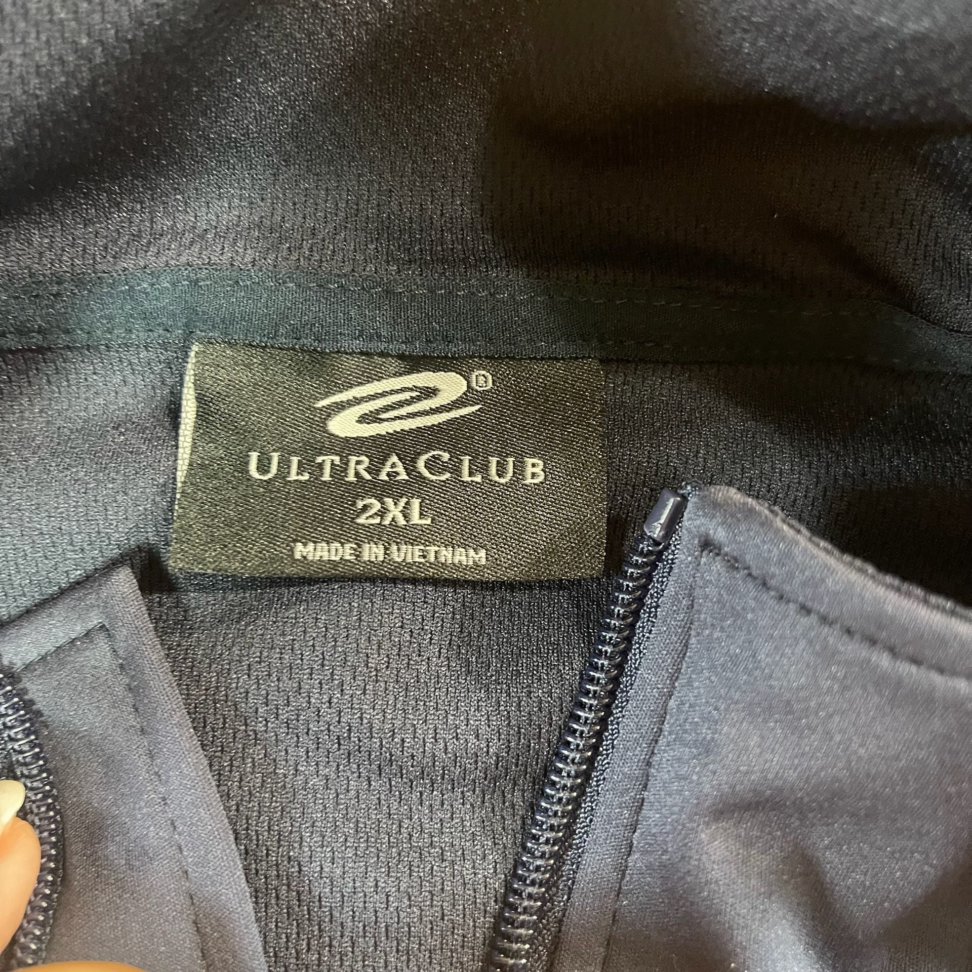 UltraClub Soft Shell Jacket Size 2XL Michigan Navy Blue NWT 4
