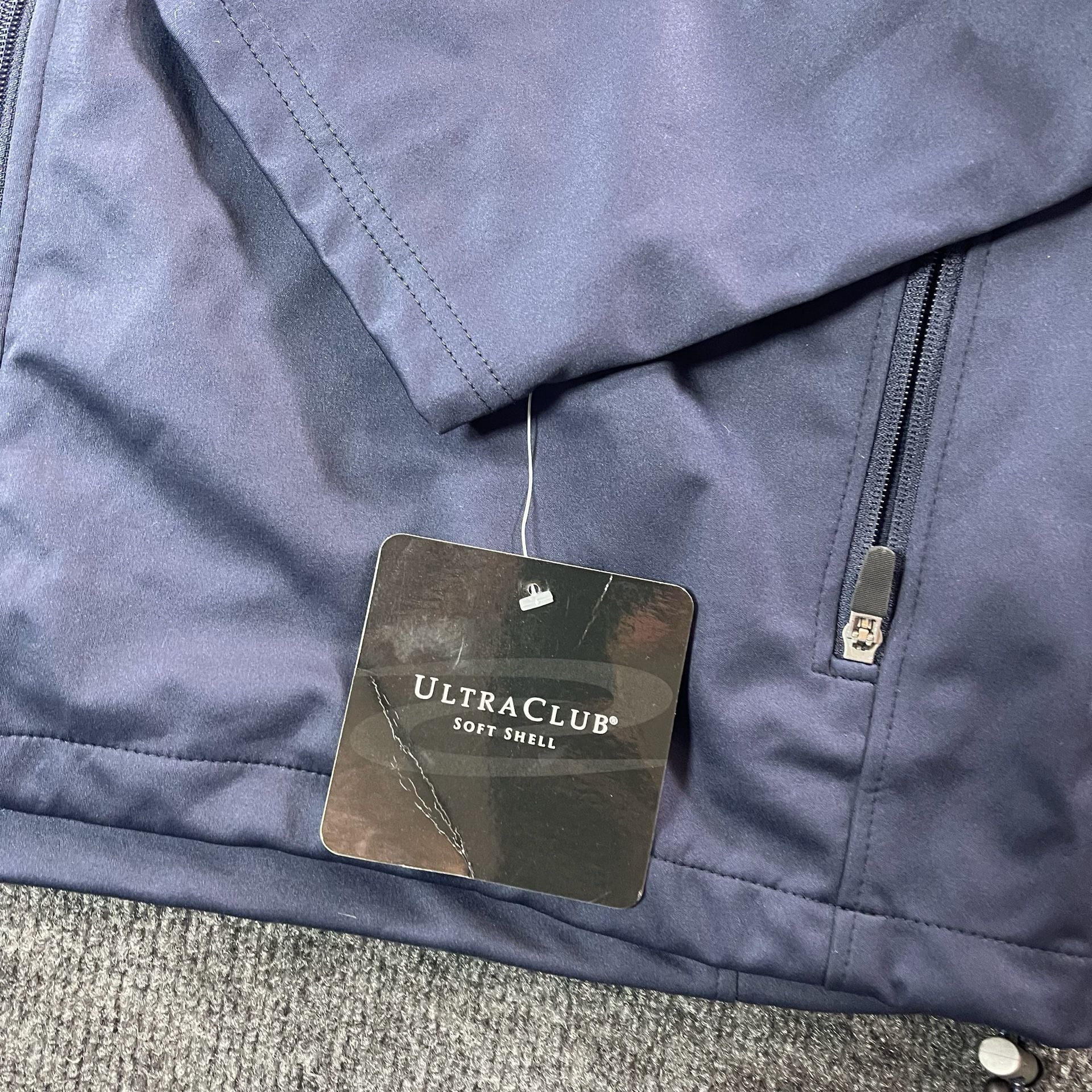 UltraClub Soft Shell Jacket Size 2XL Michigan Navy Blue NWT 6