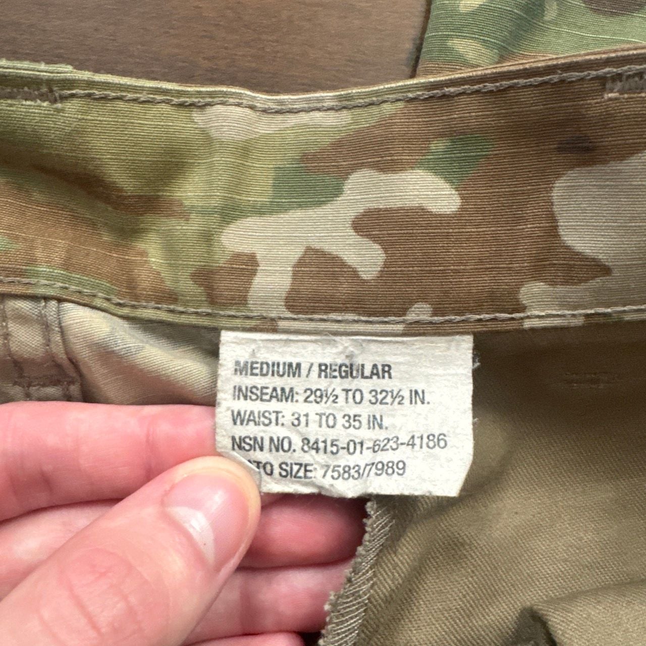 US Army OCP Combat Pants Size Medium Regular Multicam 5