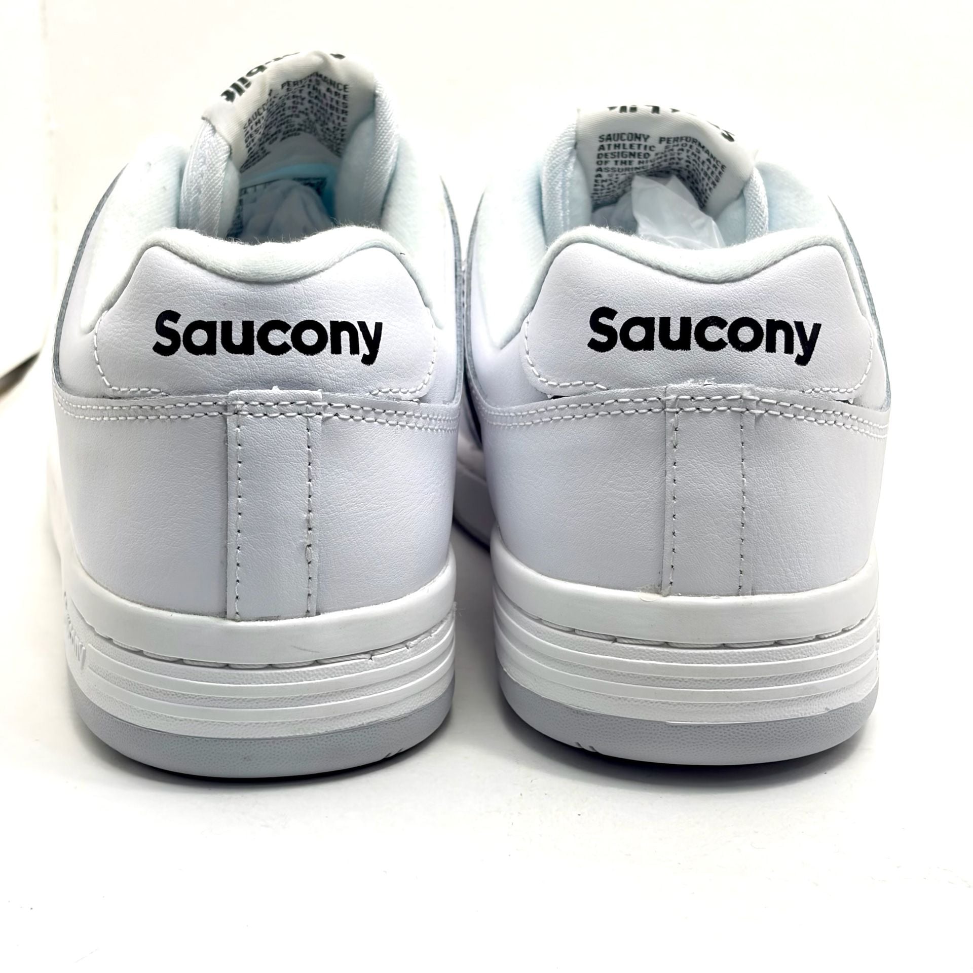 Saucony Spot-Bilt Hawk White Black Sneakers 7