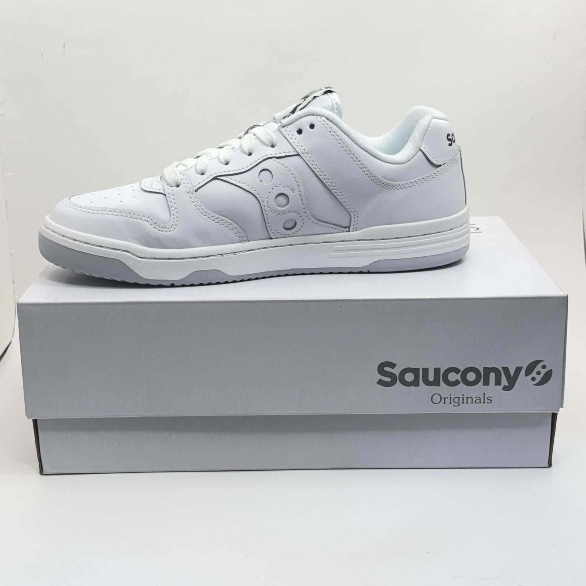 Saucony Spot-Bilt Hawk White Black Sneakers 8