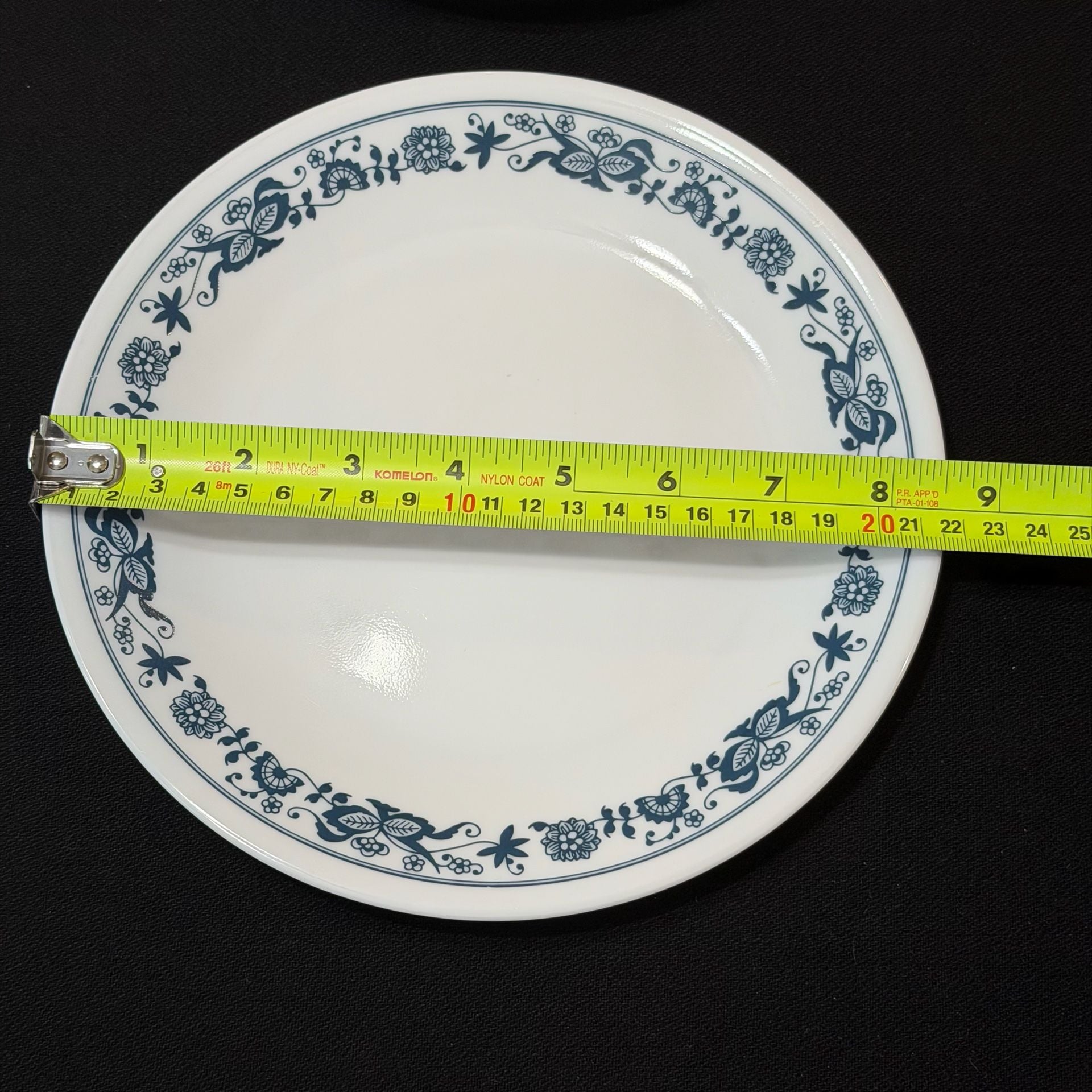 Corelle Old Town Blue 8.5” Lunch Plate Set of 4 5