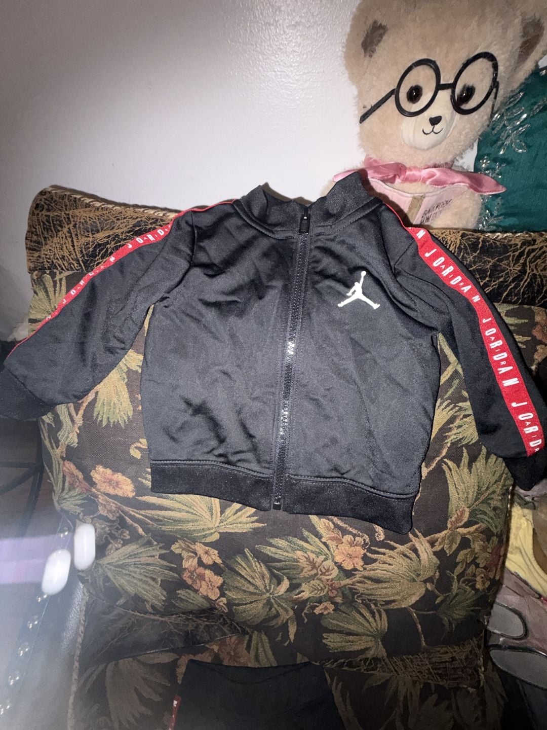 Jordan Tracksuit Size 12M Black Red Track Jacket And Pants Set 5