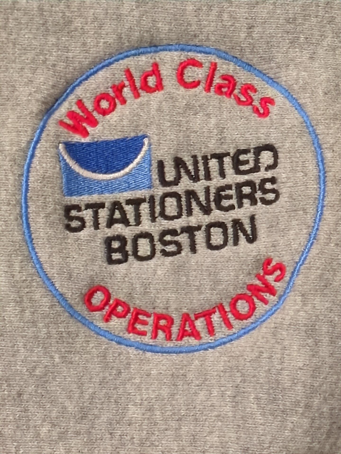Lee Crossgrain Sweatshirt Gray United Stationers Boston Operations workwear L 4